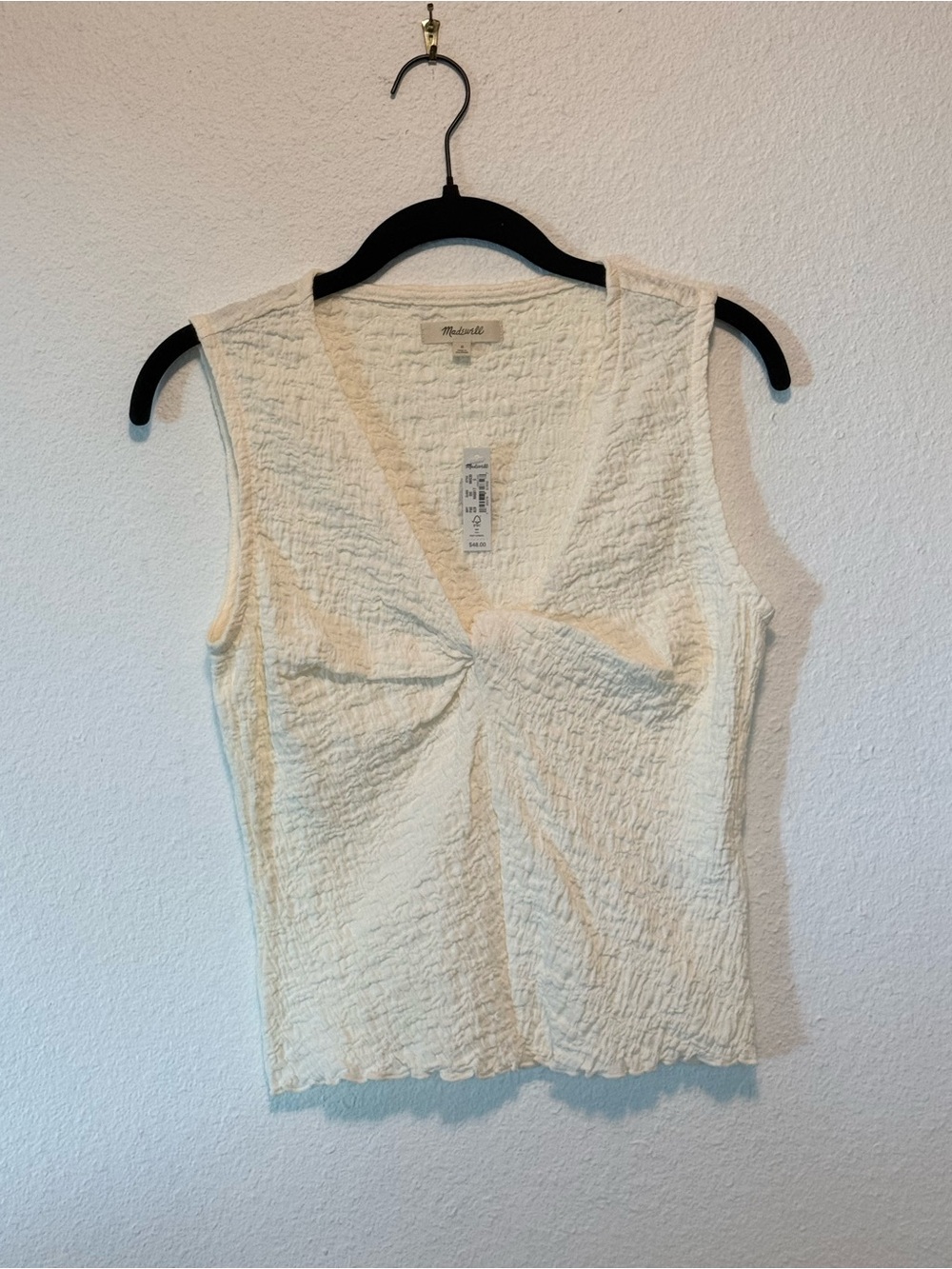 NWT Madewell Ivory Top Small